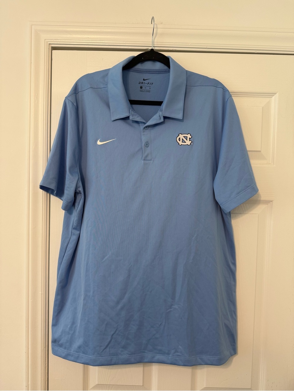 Nike Light Blue Dri-FIT UNC Polo